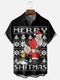 Men's Christmas Funny Graphic Short Sleeve Hawaiian Shirt